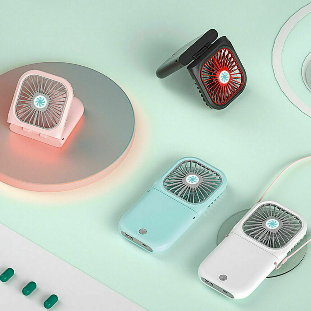 Portable Folding USB Rechargeable Mini Hanging Neck Fan_21