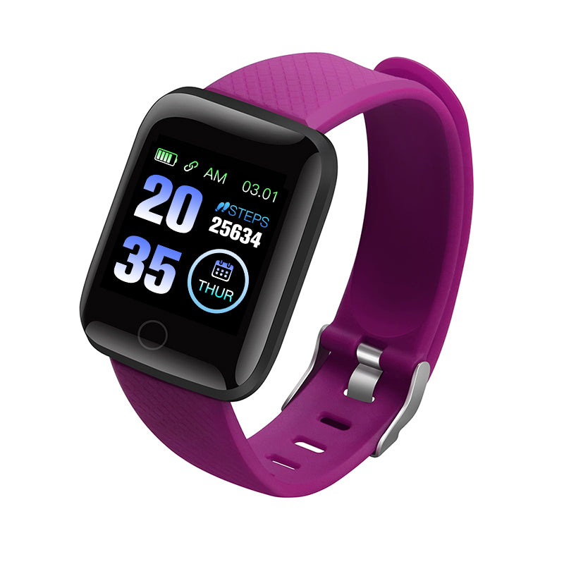 116Plus Sports Touch Screen Tracker Smart Bracelet- USB Charging_3