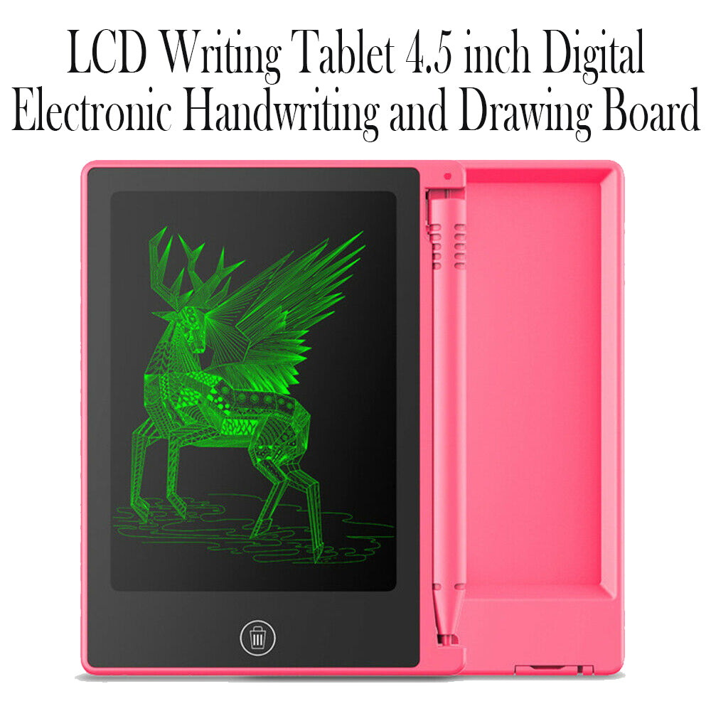LCD Writing Tablet 4.5 inch Digital Electronic Drawing Board- Battery Operated_3