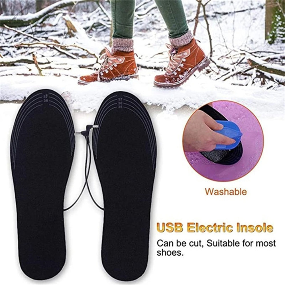Electric Heating Cut-to-Fit Insoles Washable Thermal Foot Warmer Sock Cushion for Men and Women_9