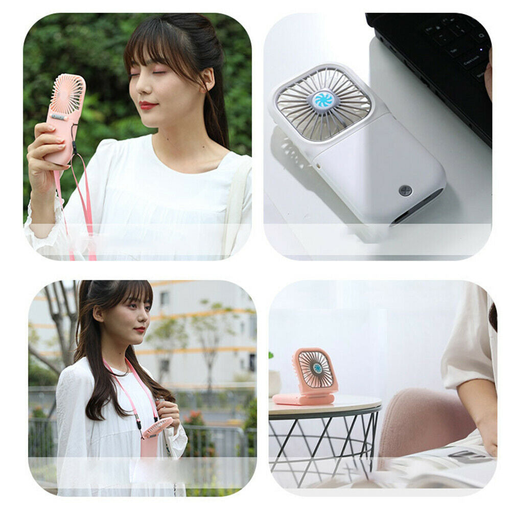 Portable Folding USB Rechargeable Mini Hanging Neck Fan_19