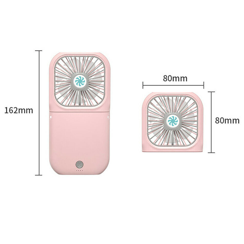 Portable Folding USB Rechargeable Mini Hanging Neck Fan_12