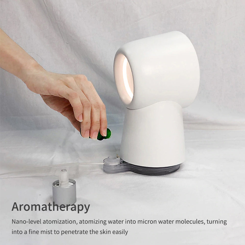 Mini Cooling Fan Bladeless Mist Humidifier w/ LED Light- USB Charging_12