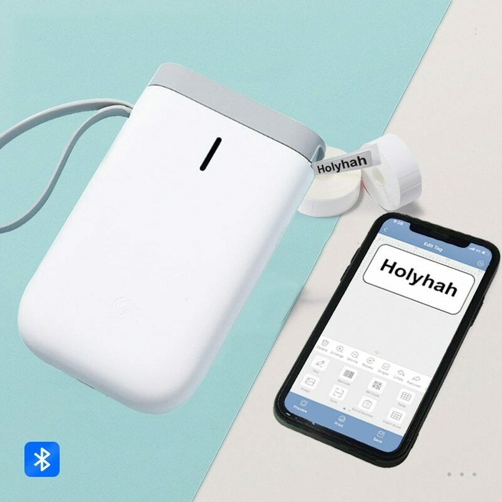 D11  Portable Wireless Thermal Inkless Bluetooth Label Printer- USB Charging_6