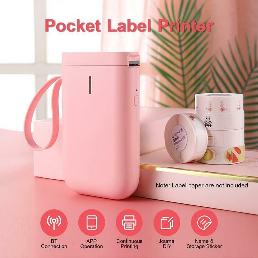 D11  Portable Wireless Thermal Inkless Bluetooth Label Printer- USB Charging_14