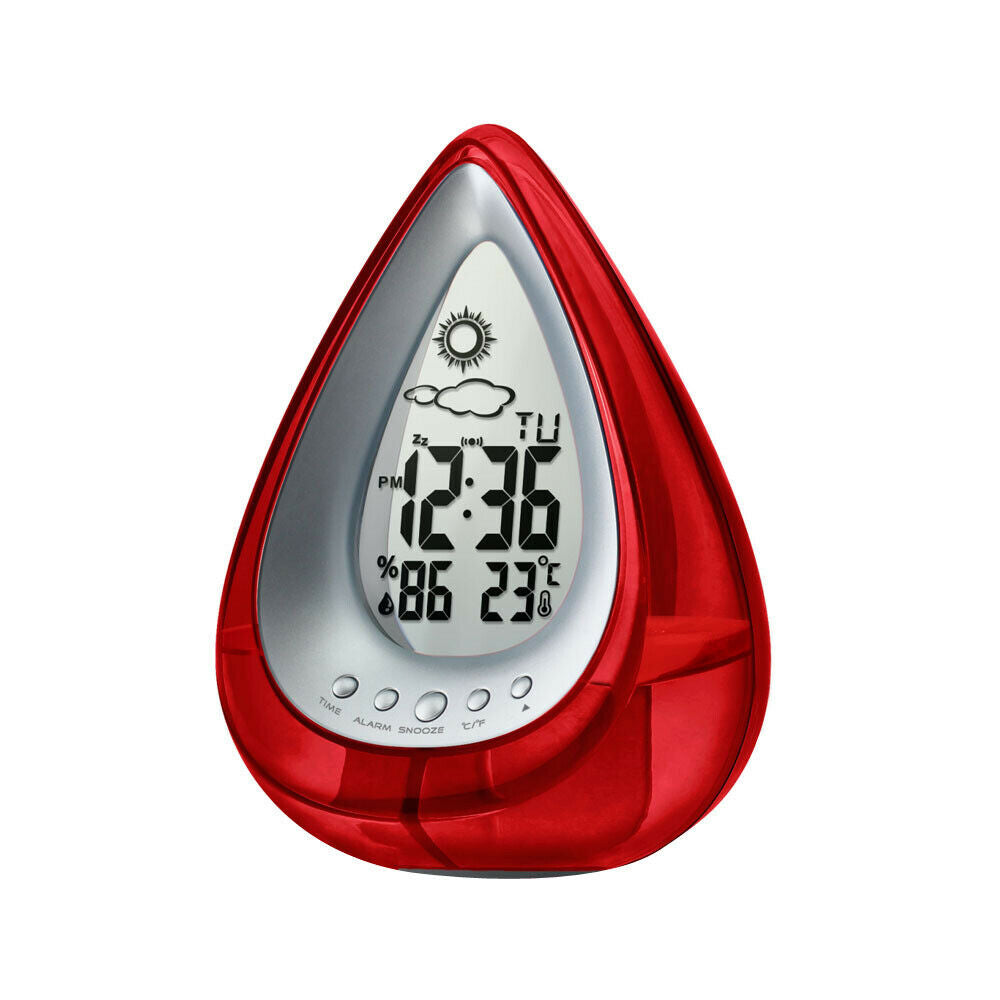 Water Operated Digital Clock Alarm Clock Time Date Temperature_1