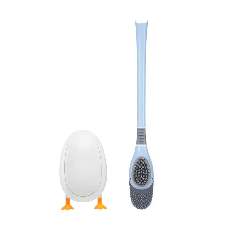 Wall Mounted Diving Duck Style Toilet Cleaning Brush with Base_11