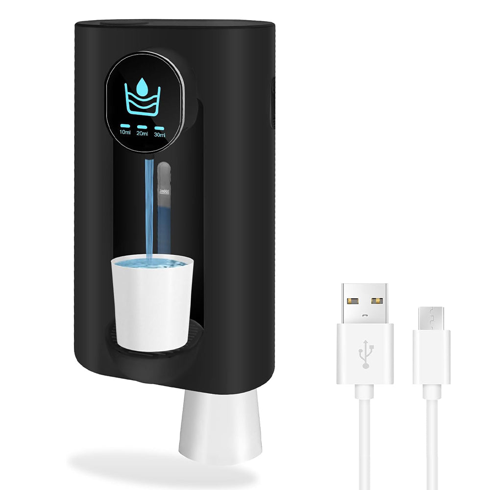 Automatic Wall-Mounted Mouthwash Dispenser for Bathroom with Magnetic Cups - USB Rechargeable_14